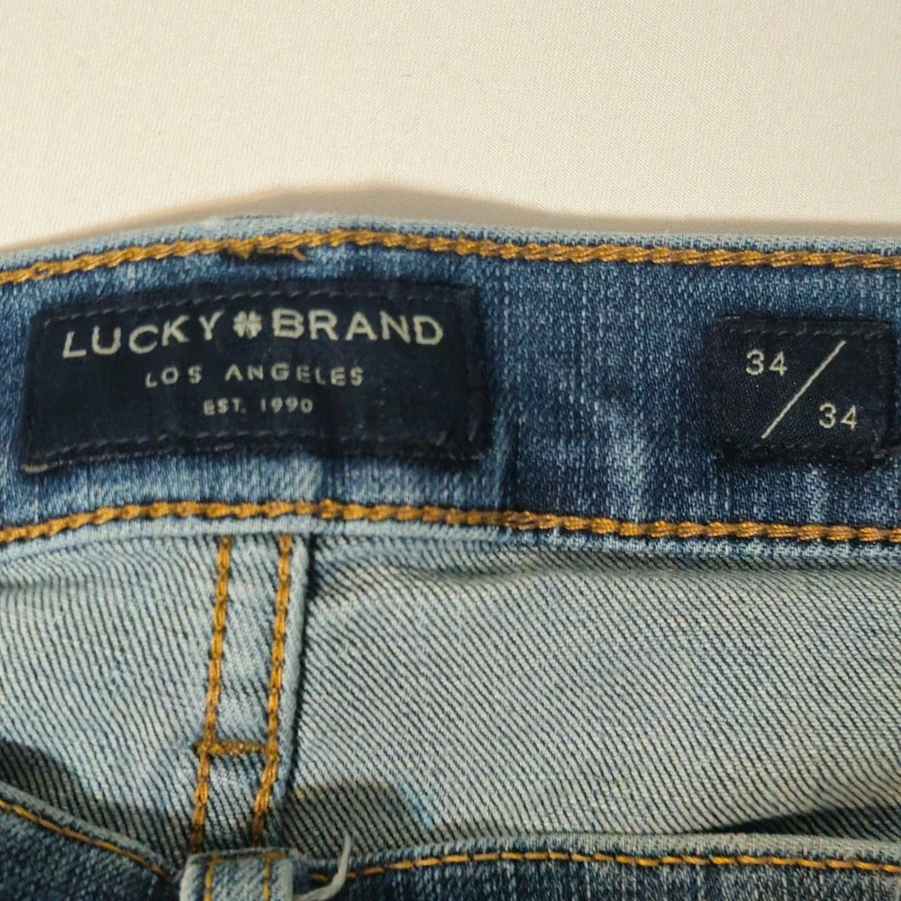 Lucky Brand Jeans 410 Men 34x31 Blue‎ Athletic Slim Stretch Denim